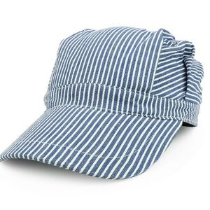 JACOBSON Pinstripe Engineer Railroad Adjustable Cap Train Conductor Hat